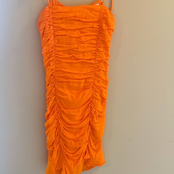 Ella A. Orange Mini Dress - Picture 2 of 3